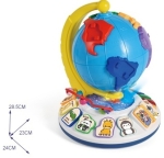 Бебешки Глобус с Йоника и Сортиране на Животни по Континенти 31×27×24 см